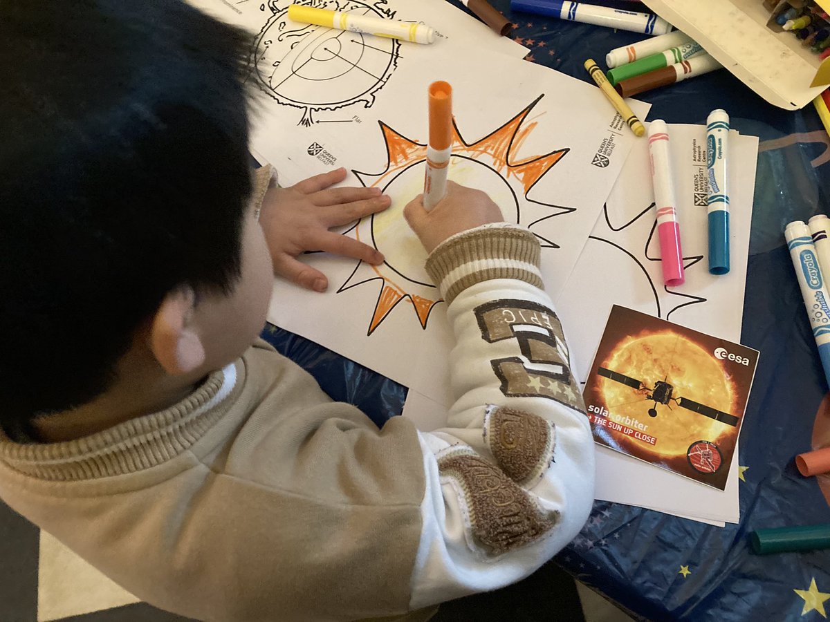 Dr Liang Wang (@wlpk) on Twitter photo What a great fun time for families to attend #BuildtheUniverse workshop at <a href="/QUBMathsPhys/">QUB - Maths&Physics</a> yesterday as part of the #NIScienceFestival! Jake drew the universe creatively and built the planets of the solar system! Then he coloured the sun at the #BlackWhiteHall stall :-) #LoveQUB What a great fun time for families to attend #BuildtheUniverse workshop at <a href="/QUBMathsPhys/">QUB - Maths&Physics</a> yesterday as part of the #NIScienceFestival! Jake drew the universe creatively and built the planets of the solar system! Then he coloured the sun at the #BlackWhiteHall stall :-) #LoveQUB