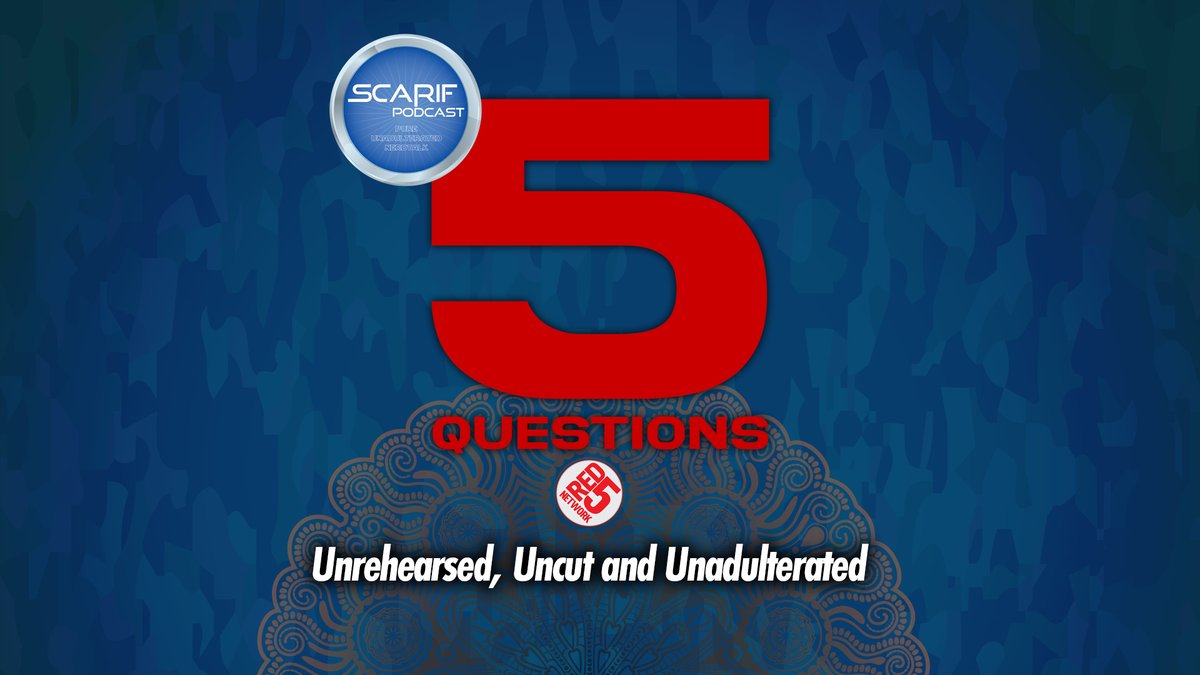 ScarifPodcast's tweet image. A new #FiveQuestions this week with @clonearmyradio you ask? Why yes...yes there is. #ThatsTheScuttlebutt