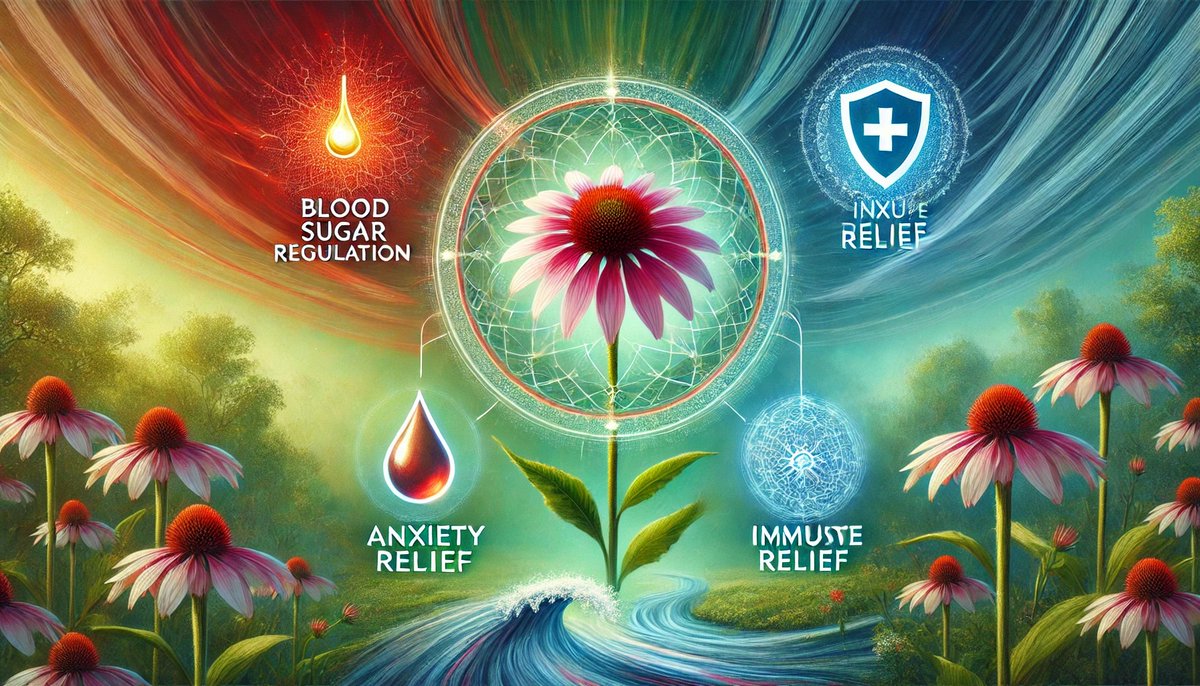 SpiritNature_if's tweet photo. 🌿 Echinacea &amp; blood sugar 🍬🩸

Stable blood sugar helps prevent diabetes 🛑 &amp; heart disease ❤️. Echinacea 🌼 shows promise—studies 🧪 &amp; animal tests 🐭 suggest it may aid carb metabolism 🍞.

Could this herb be a natural solution? 🤔

#Health #Echinacea #BloodSugar https://t.co/uQvLfvqWEH