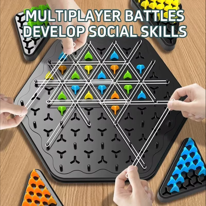 Kids_N_More's tweet photo. ♟️🔺 Think, strategize, and win with Chain Triangle Chess Splendor! The perfect blend of fun &amp; challenge for all ages. 🎲✨
🌟 Only $9.99!
🛒 Shop now: https://t.co/3eKI3v2Ckp
#BrainBoost #ChessFun #FamilyGameNight #KidsNMore #StrategyGame #game https://t.co/6lfKxqkyn6