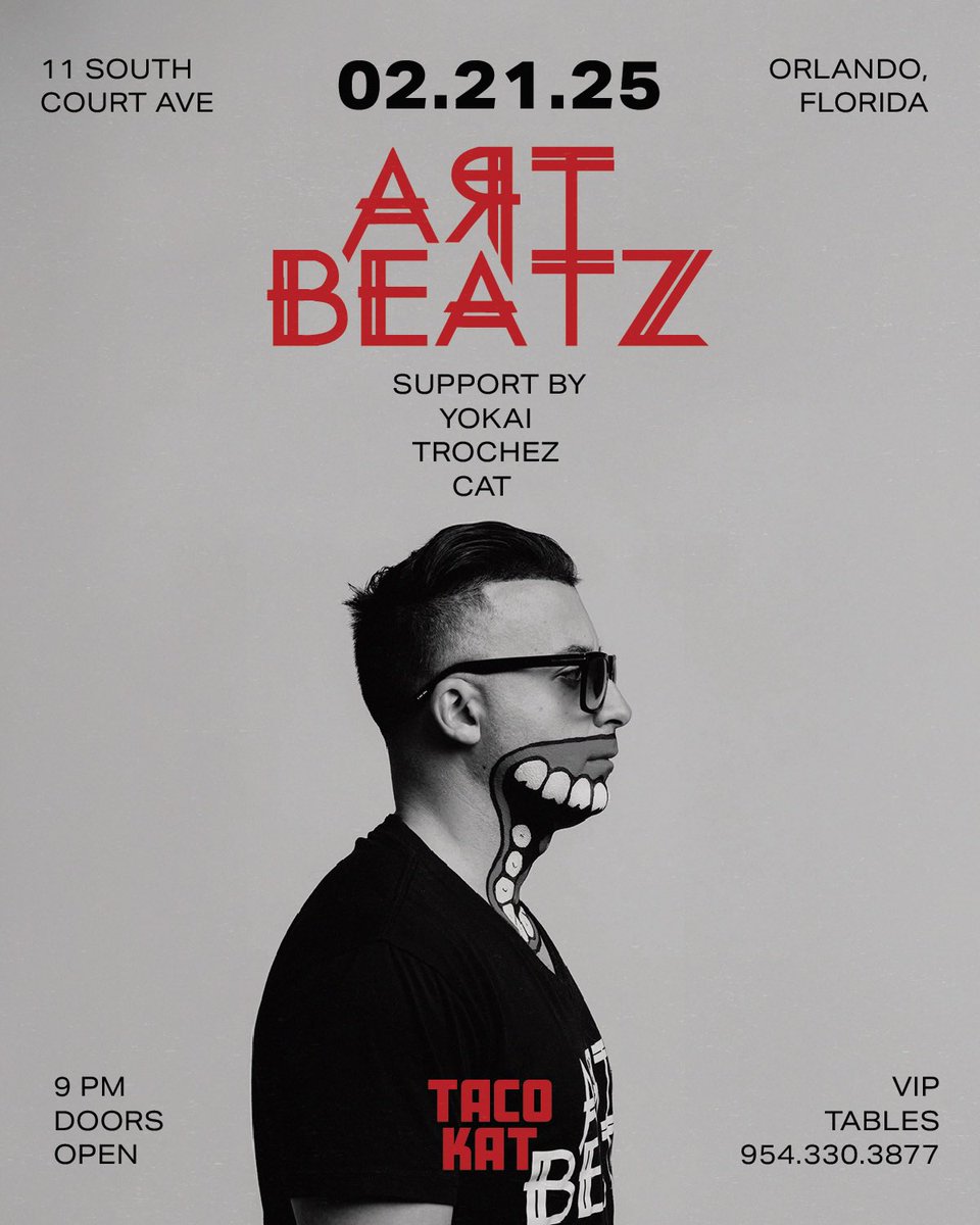Making my debut in Orlando, FL this Friday @ Taco Kat! 🥳