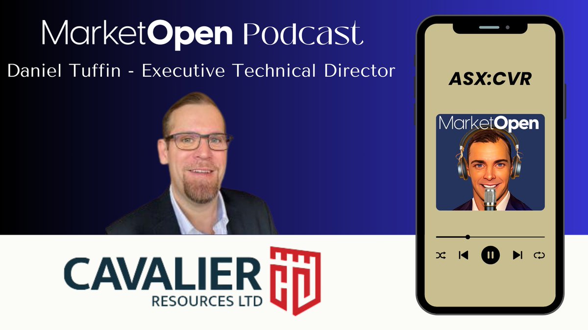 MarketOpen (@marketopenaus) on Twitter photo $CVR Joining us today on <a href="/marketopenpod/">MarketOpen_Podcast</a> is Daniel Tuffin, Executive Technical Director at <a href="/CavalierLtd/">Cavalier Resources Ltd</a>, to discuss the Crawford Gold Project’s progress toward production, key approvals, and what’s next for shareholders.
📹spoti.fi/41esBYd
<a href="/Stew_Walters/">Stewart Walters- Corporate</a>
#CavalierRes $CVR Joining us today on <a href="/marketopenpod/">MarketOpen_Podcast</a> is Daniel Tuffin, Executive Technical Director at <a href="/CavalierLtd/">Cavalier Resources Ltd</a>, to discuss the Crawford Gold Project’s progress toward production, key approvals, and what’s next for shareholders.
📹spoti.fi/41esBYd
<a href="/Stew_Walters/">Stewart Walters- Corporate</a>
#CavalierRes