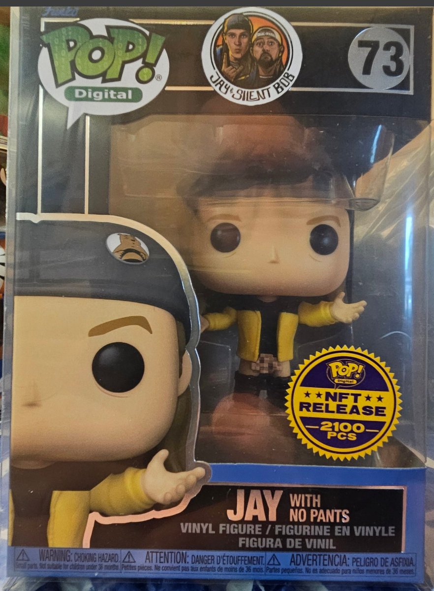 FunkoTimmy's tweet photo. Round 2 of NFT listing's Silent Bob &amp; Jay. Jay with No Pants  $50 PayPay G&amp;S or Mercari. DM me if you need more info. Please help Share https://t.co/fkXA66tmLm