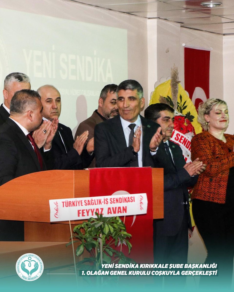 YenisendikaORG's tweet image. YENİ SENDİKA Kırıkkale Şubesi 1. Olağan Genel Kurulu Gerçekleştirildi

YENİ SENDİKA Kırıkkale Şube Başkanlığı’nın 1. Olağan Genel Kurulu, Genel Başkanımız Metin Memiş, Genel Başkan Vekilimiz Recep Temel, Genel Başkan Yardımcılarımız Kemal Ergün ve Fatih Cingöz, AK Parti Kırıkkale…