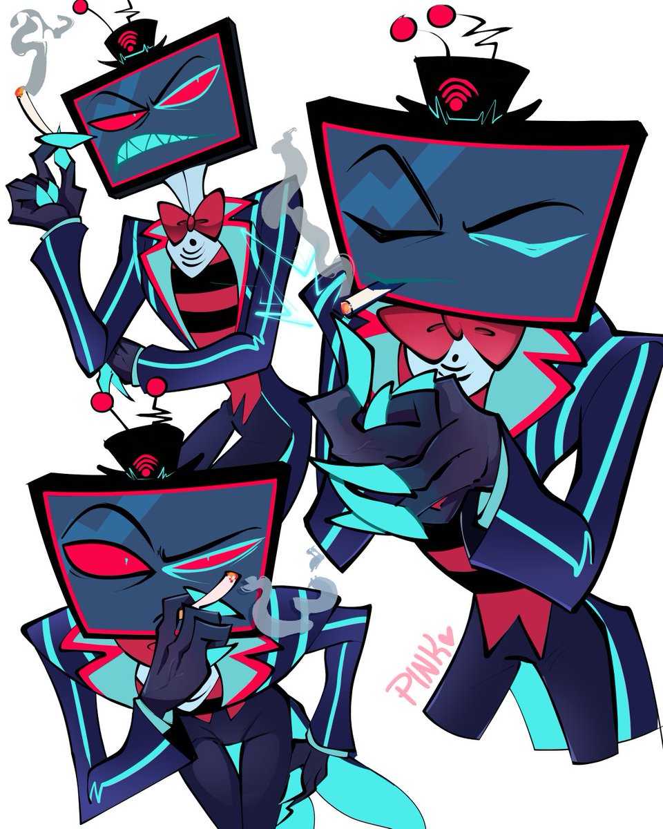 working on something a little more difficult so have stress relief doodles #hazbinhotelvox
