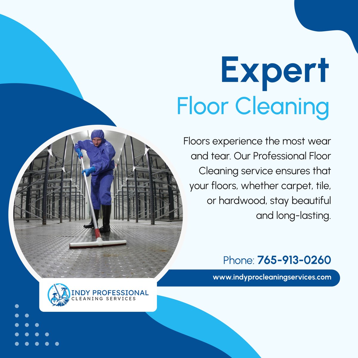 Indyprocleaning's tweet photo. Keep your floors in pristine condition with our expert floor cleaning services. Get the shine and durability you deserve! Contact us now to schedule! 

#IndianapolisIN #GeneralCleaningServices #FloorCleaning https://t.co/z1QYkGHY7q