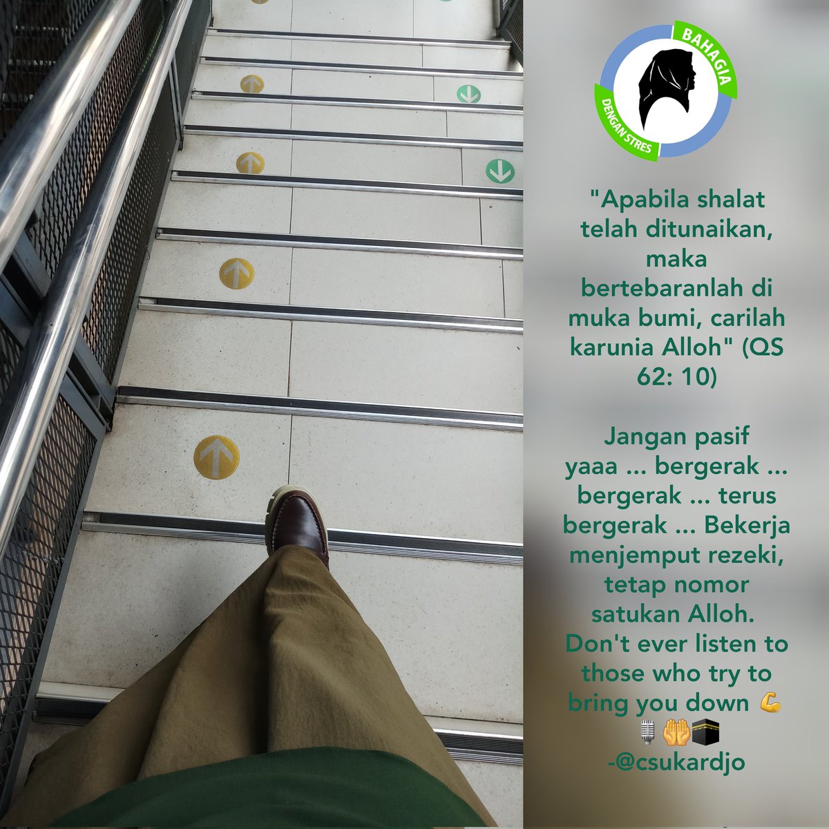 csukardjo's tweet photo. Semangat pageee... ❣

Sudah shalat Subuh?
Sudah dzikir &amp; berdoa?
Sudah menetapkan niat &amp; tujuan?

Yuukk ... siap-siap melangkah lagee ... 💪👣

I 💝 Monday ... 🙋‍♀️

Bismillahirrahmanirrahiim 💕 https://t.co/c4BS8KUXbF