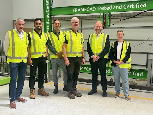Thank you to <a href="/FRAMECAD/">FRAMECAD</a> CEO Mark Taylor and team for showing Ambassador-Designate to Türkiye Greg Lewis their impressive operations. It’s great to see Kiwi manufacturing companies bringing innovative solutions to our global trade partners. 
mfat.govt.nz/en/trade/how-w…