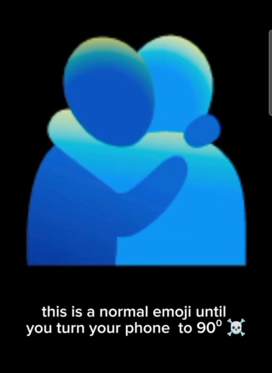 iphonegalaxymd's tweet image. 📱✨ This emoji looks normal, right? 🫂
But wait… turn your phone 90°. 😏🔥
Mind = blown. Who else just tried it? 🤔 #EmojiFun #DidYouKnow