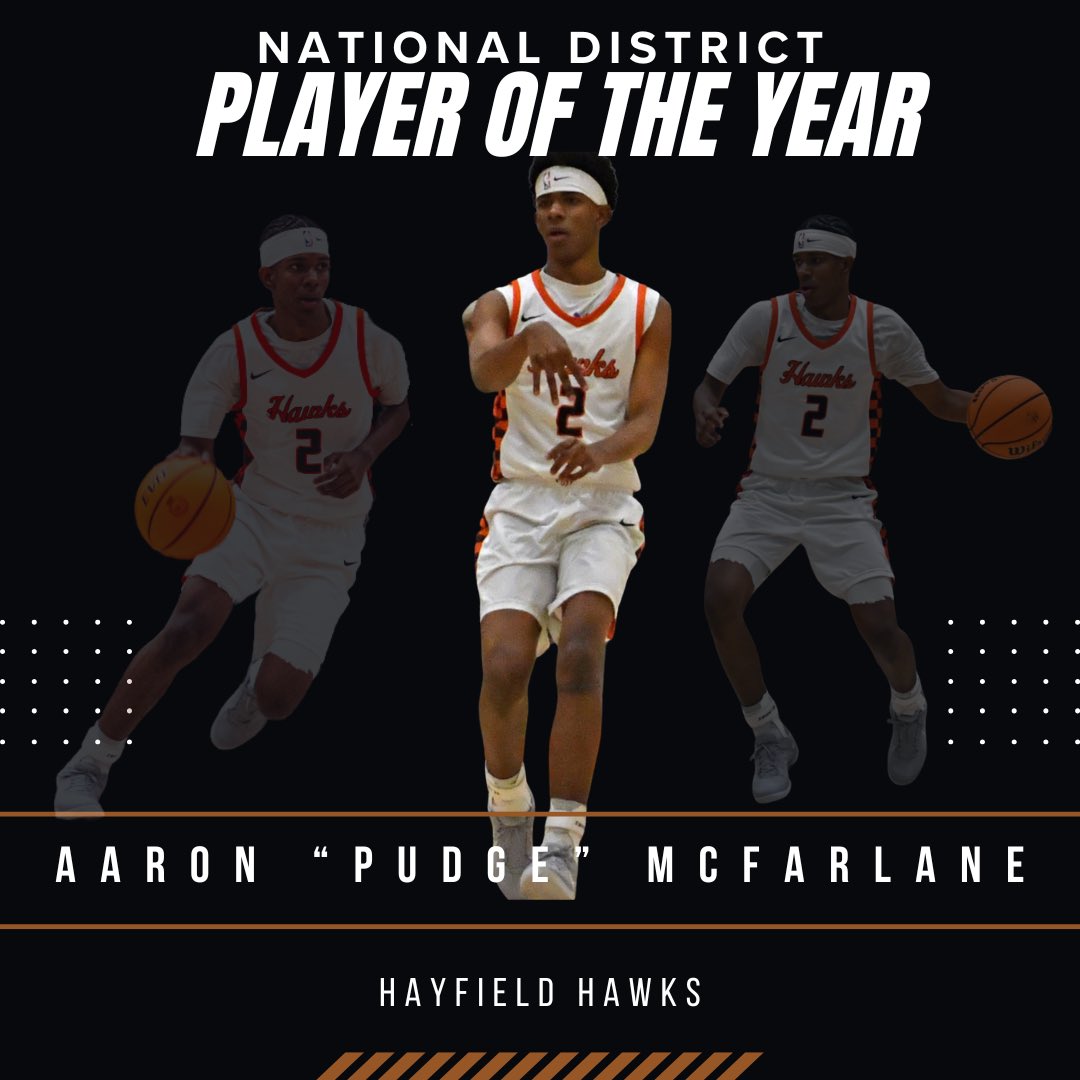 Thankful to receive to District POY, Thankful for the Coaching Staff for getting me better so i can achieve this award. #JobNotFinished <a href="/TimEllison15/">Tim Ellison</a> <a href="/CoachLosP/">Carlos Poindexter</a> <a href="/HayfieldBball/">HawksBoysBasketball</a>