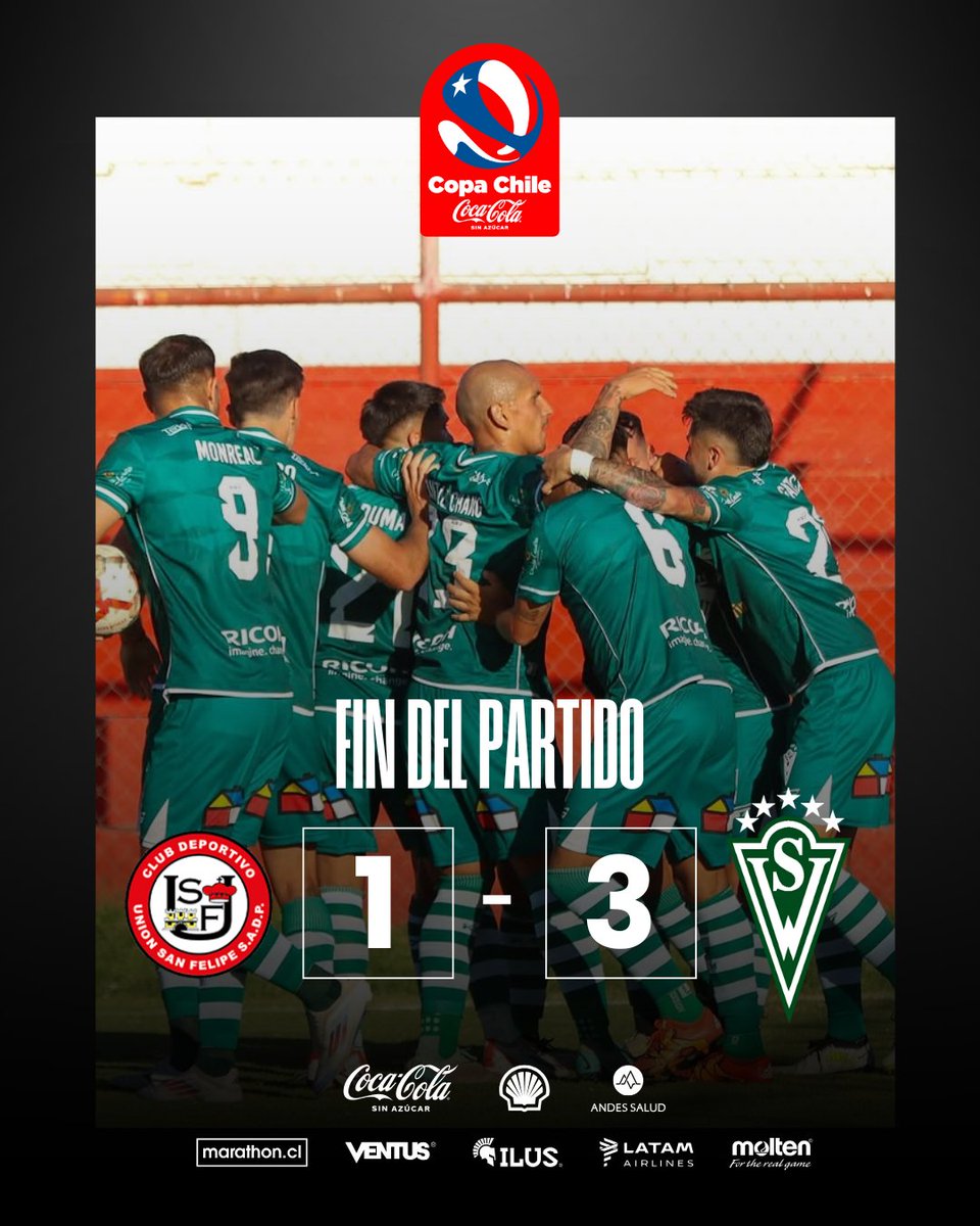 CampeonatoCL's tweet image. 🦜 @swanderers venció 3-1 a @USanFelipeSADP y se quedó con la cima del Grupo B de la #CopaChileCocaColaSinAzúcar🇨🇱, sumando 9 puntos.

⚽️ Josepablo Monreal fue la gran figura del partido con un doblete para el Decano.

📸 @swanderers