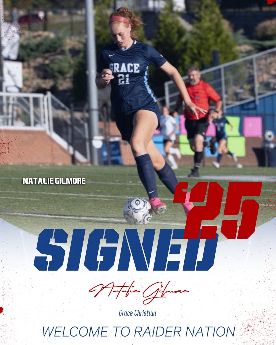 Roane State Community College Lady Raiders Soccer (@rsccladysoccer) on Twitter photo She's officially NJCAA signed. Welcome to Raider Nation, Natalie. Very excited for you and what you're going to bring to our program.
Natalie Gilmore
Grace Christian Academy
School signing TBA.
<a href="/RoaneSportsTN/">RoaneSports</a> <a href="/roanestate/">Roane State</a> She's officially NJCAA signed. Welcome to Raider Nation, Natalie. Very excited for you and what you're going to bring to our program.
Natalie Gilmore
Grace Christian Academy
School signing TBA.
<a href="/RoaneSportsTN/">RoaneSports</a> <a href="/roanestate/">Roane State</a>