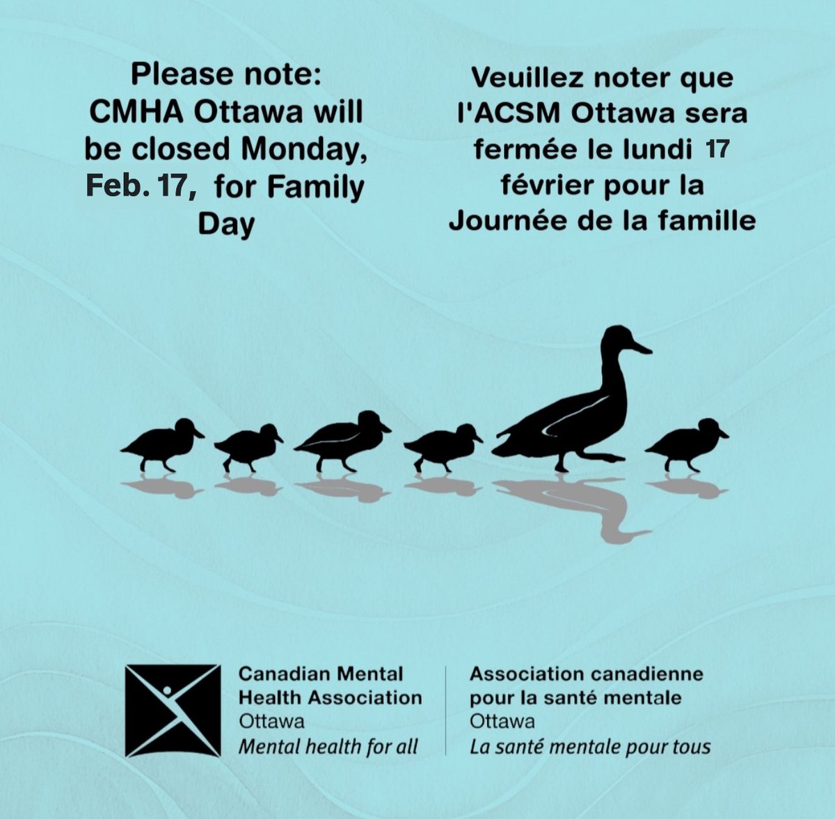 Wishing you and your important others a wonderful Family Day. Nous vous souhaitons, à vous et à vos proches, une merveilleuse journée de la famille.