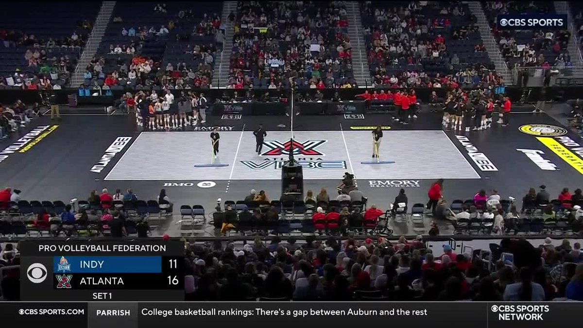 CBS Sports Network (@cbssportsnet) on Twitter photo Serving you up some <a href="/RealProVB/">Pro Volleyball Federation</a> 🏐
<a href="/IndyIgniteVB/">Indy Ignite Pro Volleyball</a> takes on <a href="/AtlantaVibeVB/">AtlantaVibeVB</a> live now on CBS Sports Network. Serving you up some <a href="/RealProVB/">Pro Volleyball Federation</a> 🏐
<a href="/IndyIgniteVB/">Indy Ignite Pro Volleyball</a> takes on <a href="/AtlantaVibeVB/">AtlantaVibeVB</a> live now on CBS Sports Network.