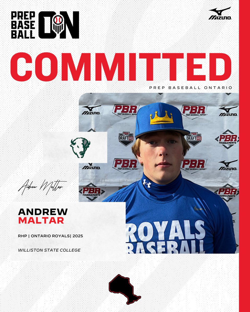🚨𝐂𝐎𝐌𝐌𝐈𝐓𝐌𝐄𝐍𝐓 𝐀𝐋𝐄𝐑𝐓🚨

'25 RHP Andrew Maltar (<a href="/OntarioRoyals/">Ontario Royals Baseball</a>) announces his commitment to Williston State College.

@amaltarbaseball| <a href="/TetonBaseball/">Williston State Baseball</a>