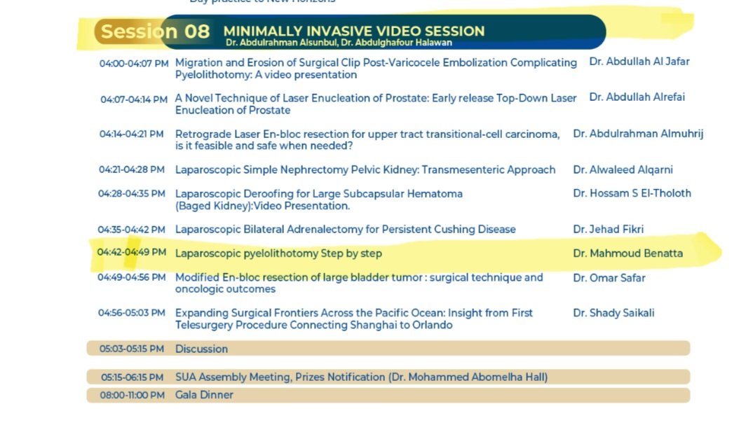 benatta mahmoud (@benatta2010) on Twitter photo I was honored  to present a video communication at the 36 th #Saudi #urological #association #conference #SUAC
a great event 
Congratulations  #AhmedAlzahrani and his team.
I was impressed by the dynamism of residents and young urologists .
High level 
Great future challenges I was honored  to present a video communication at the 36 th #Saudi #urological #association #conference #SUAC
a great event 
Congratulations  #AhmedAlzahrani and his team.
I was impressed by the dynamism of residents and young urologists .
High level 
Great future challenges