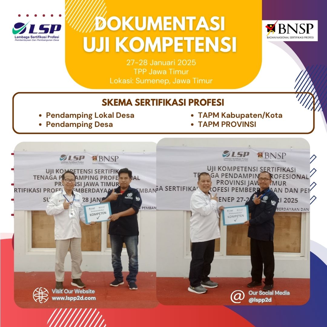 LSPP2D's tweet image. Dokumentasi dari para peserta TPP Prov. Jawa Timur dengan semangat kompeten telah berjalan dengan harmoni dan lancar. Bertempat di TUK Sewaktu Sumenep, Jawa Timur.

Salam &quot;Kompeten&quot;. ✅✅