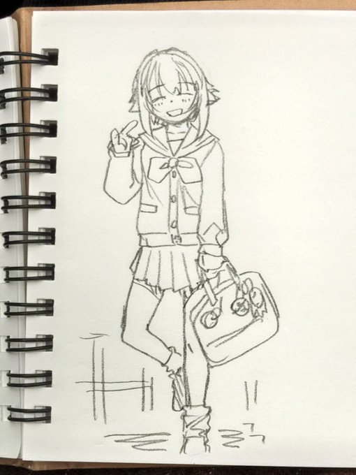 朝イチらくがき幸子プチルーズソックスみたいのを観測した学生さんの細かい仕様変更がとても面白い無計画に描くので足が入らなかった(uωu*) 