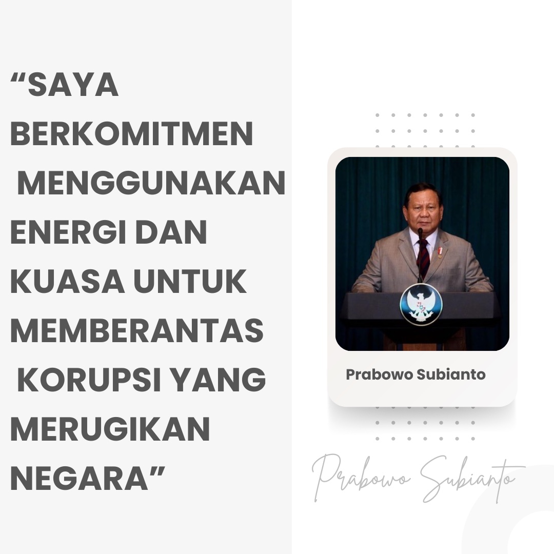 ragheeell's tweet photo. Presiden Prabowo gak akan kasih kendor nih buat Berantas Korupsi, sikat semua para koruptor 
#BerantasKorupsi https://t.co/P9cElh7Be7
