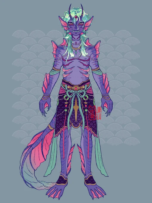 revamping my fish warlock for todays dnd game 