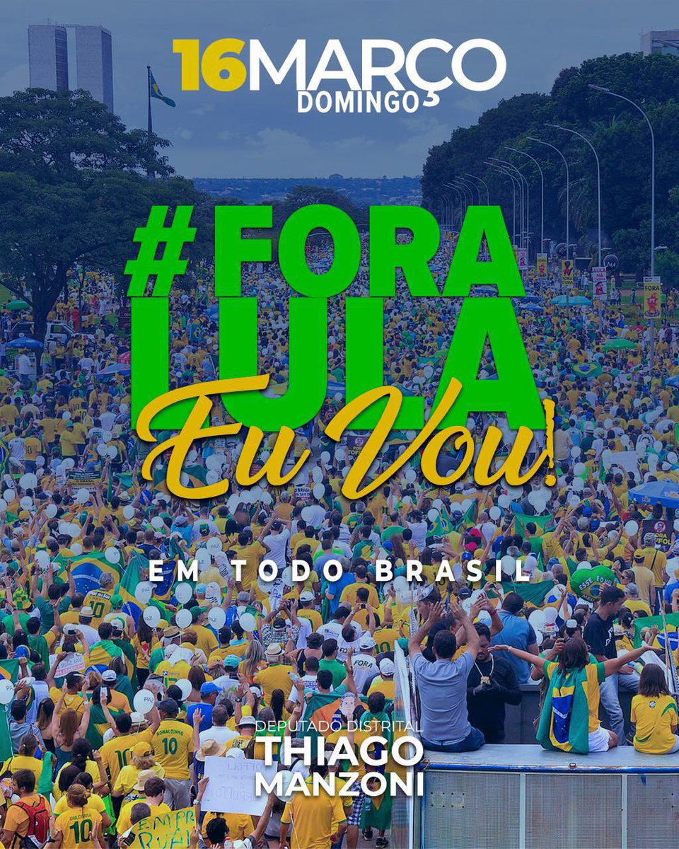 16/03 é #Foralula você vai ? 👇👇👇
