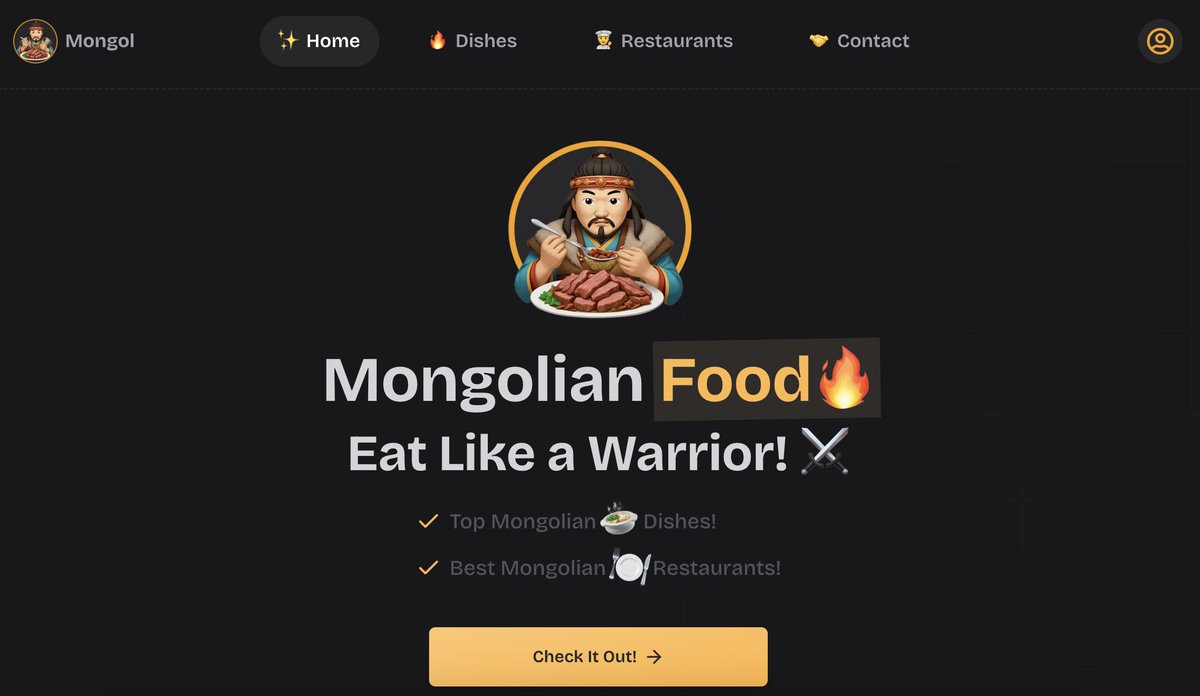 hiretimsf's tweet image. Took just 5 minutes to create a logo for @mongol_food using @emojis_sh! 🍖🔥 Best emoji generator out there!

Tried ChatGPT, Midjourney, and Apple Intelligence—none of them could generate what I wanted!
#buildinpublic