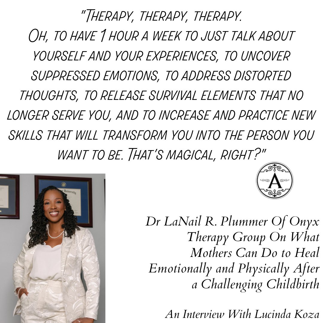 medium.com/authority-maga… This interview with Dr. LaNail R. Plummer, CEO of Onyx Therapy Group (in which her team is all women of color and numbers over 30) is a must-read. Not a word is superfluous. It is a deliciously descriptive directive. #maternalmentalhealth