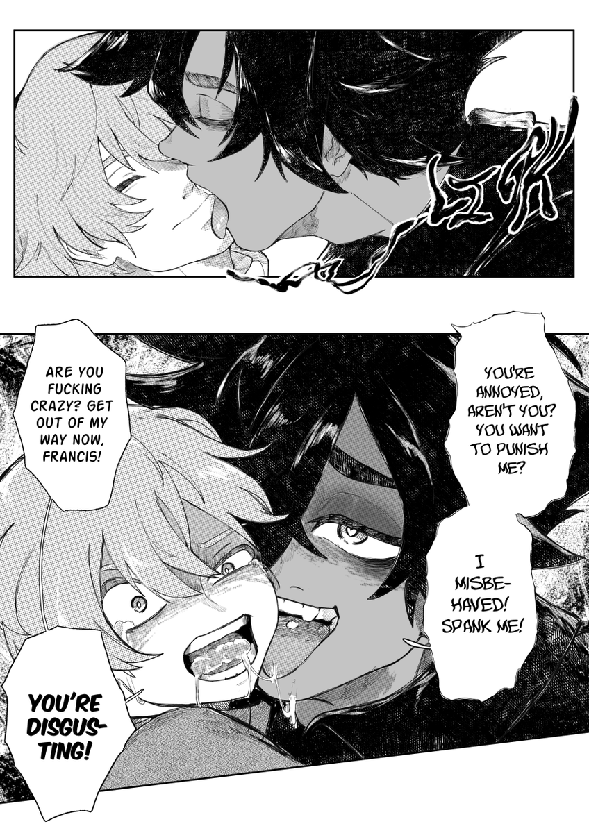 Thus was Francis' first “kiss”.