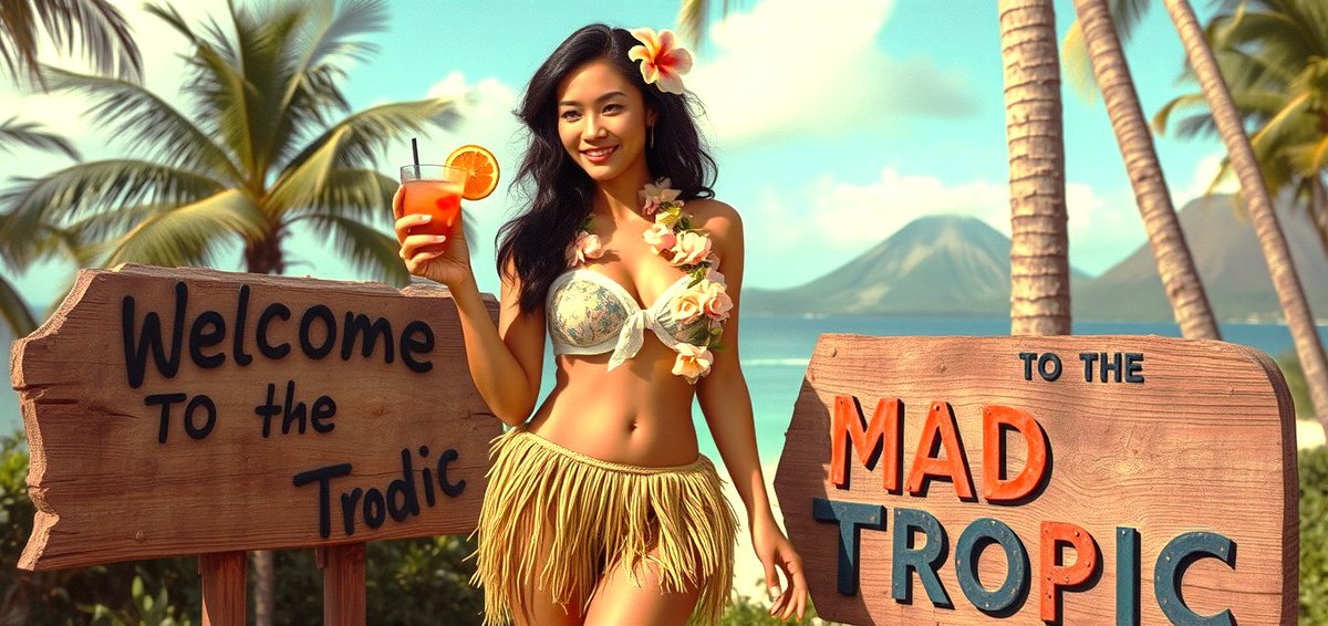 We've been making signs today. We may have been doing a little drinking too. Chee..aloha! #tikitime Stay warm and be cool.
themadtropic.com