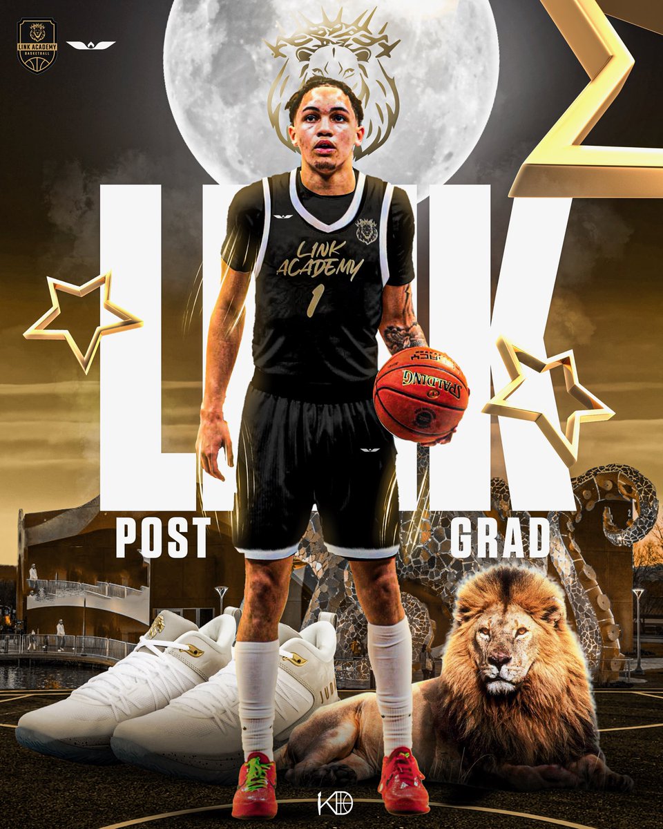 Help us welcome our first Link Academy Post Grad commit for next fall to the Pride! Rue is an elite defender and facilitator. He is a rising star and we couldn’t be more excited!!! <a href="/RueWells/">rue.wells</a> #PartOfThePride🦁