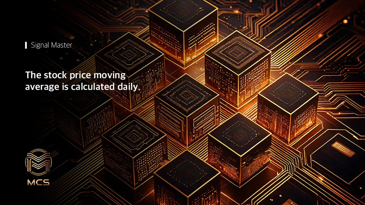 MCS_Bitmaster's tweet image. The stock price moving average is calculated daily. For example, to calculate the '5-day moving average' for a certain day, add up the stock prices (based on the closing price) for the last 5 days including that day and divide by 5.
#MCS