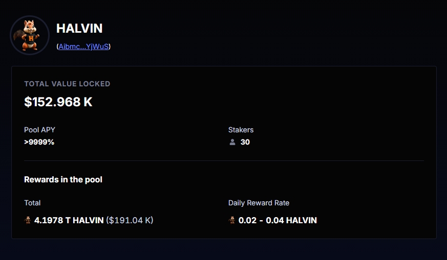 HALVIN_MEME's tweet image. ⏰ Hurry! Our exclusive staking program is closing soon! 
✅Earn a special 2% up to 4% DAILY yield—boost your rewards before it&apos;s too late! 
Secure your spot now 🚀💰
#HALVIN #Crypto #Staking #DeFi #aipowered

app.streamflow.finance/staking/solana…