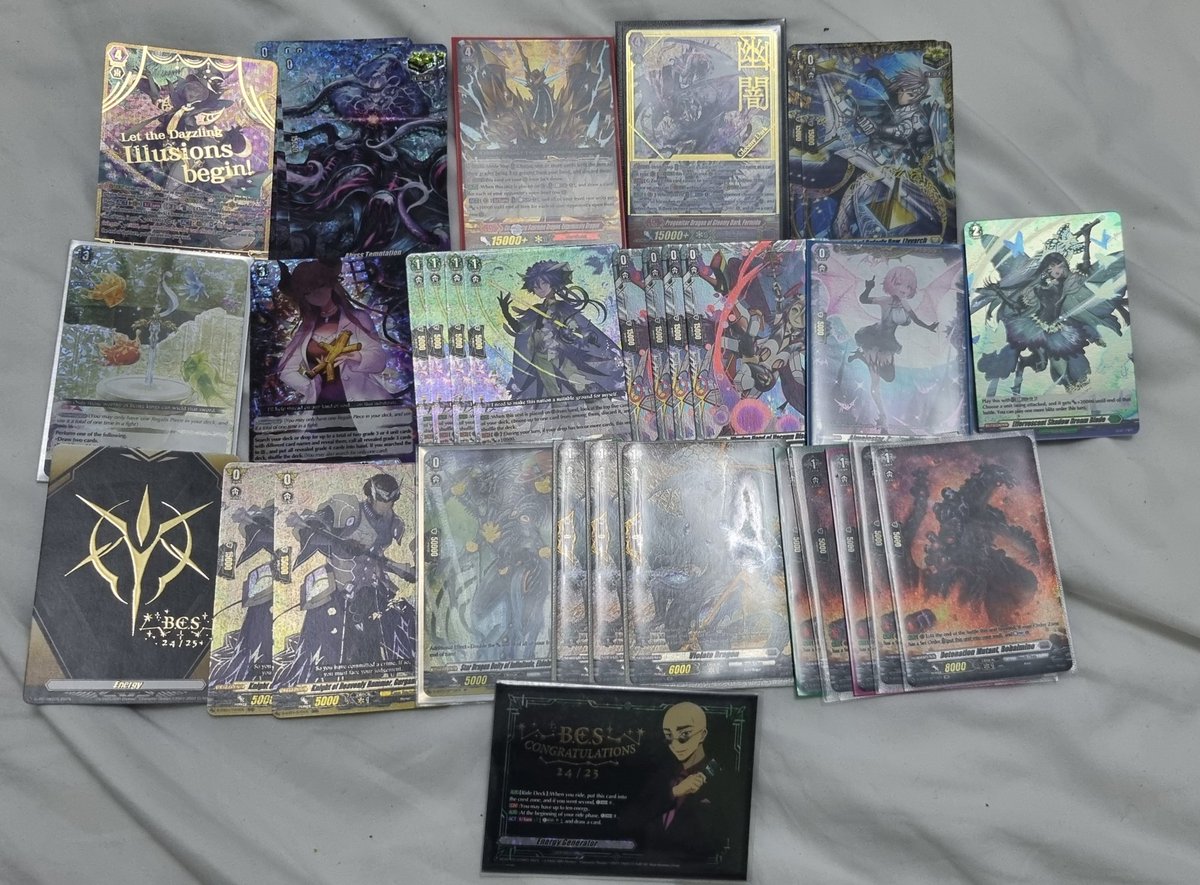 Nice weekend pickups from BCS Cardiff, only wish I'd won the crest, bank woul be much happier with me 😅 #cfv #bcs25 #bcs #cardfightvanguard