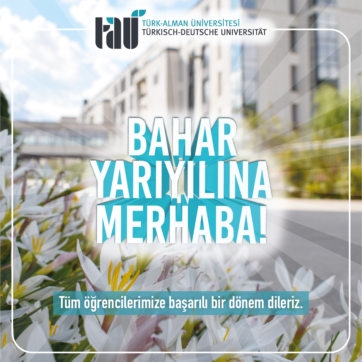 🔷 Sevgili öğrencilerimiz, yeni bir bahar dönemi başlıyor! Başarılarınızın devamını diliyor, yeni dönemin sizler için verimli, keyifli ve başarılarla dolu geçmesini diliyoruz. 🔷

#türkalmanüniversitesi #ayrıcalıklıbirdevletüniversitesi