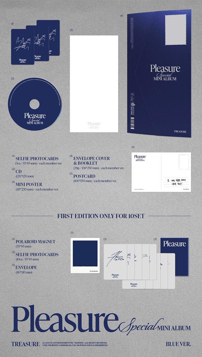 OPEN PO TREASURE SPECIAL MINI ALBUM 'PLEASURE' 

✅CICILAN DP - START 30K

- Photobook (ORANGE/GREEN)
 est 250k/Dp 200k
- Blue Ver. (bisa pilih member)
est 160k/Dp 133k

✅Harga bersih INA
✅Ada GO WA
✅CICILAN DP - START 30K
📍GO Dom. Tangerang.