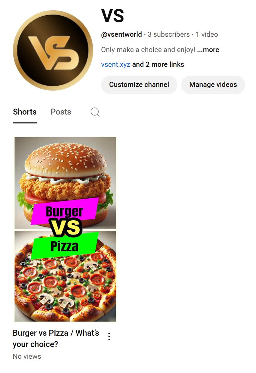 vsent_world's tweet photo. The first content has been uploaded to the VS YouTube channel!
Burger VS Pizza – What's your choice? 🍔🍕
Voting area - https://t.co/HOsnYTlXDE
#buger #pizza #vsent https://t.co/JVc2TL0MJm