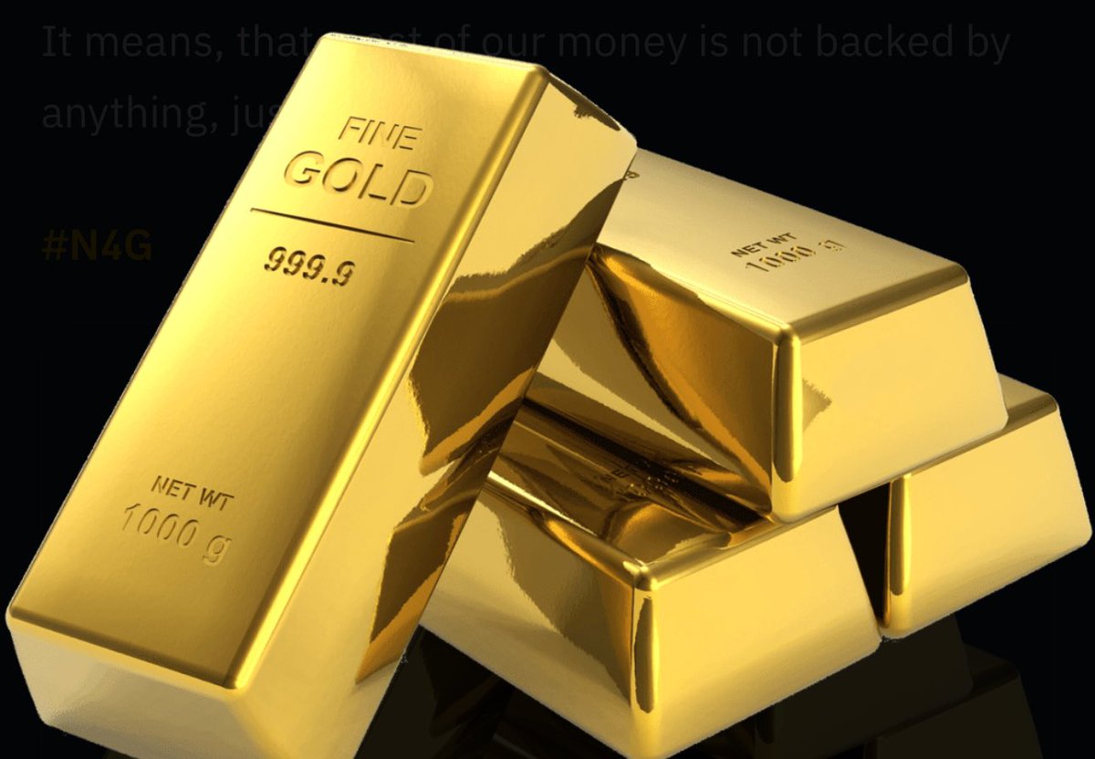Linkon91's tweet image. All the gold in the world is worth ~$17T, yet the top 10 U.S. companies are valued at ~$18T.

Our money isn’t backed by gold anymore—just belief and numbers on a screen. Kinda scary.
#GOLD