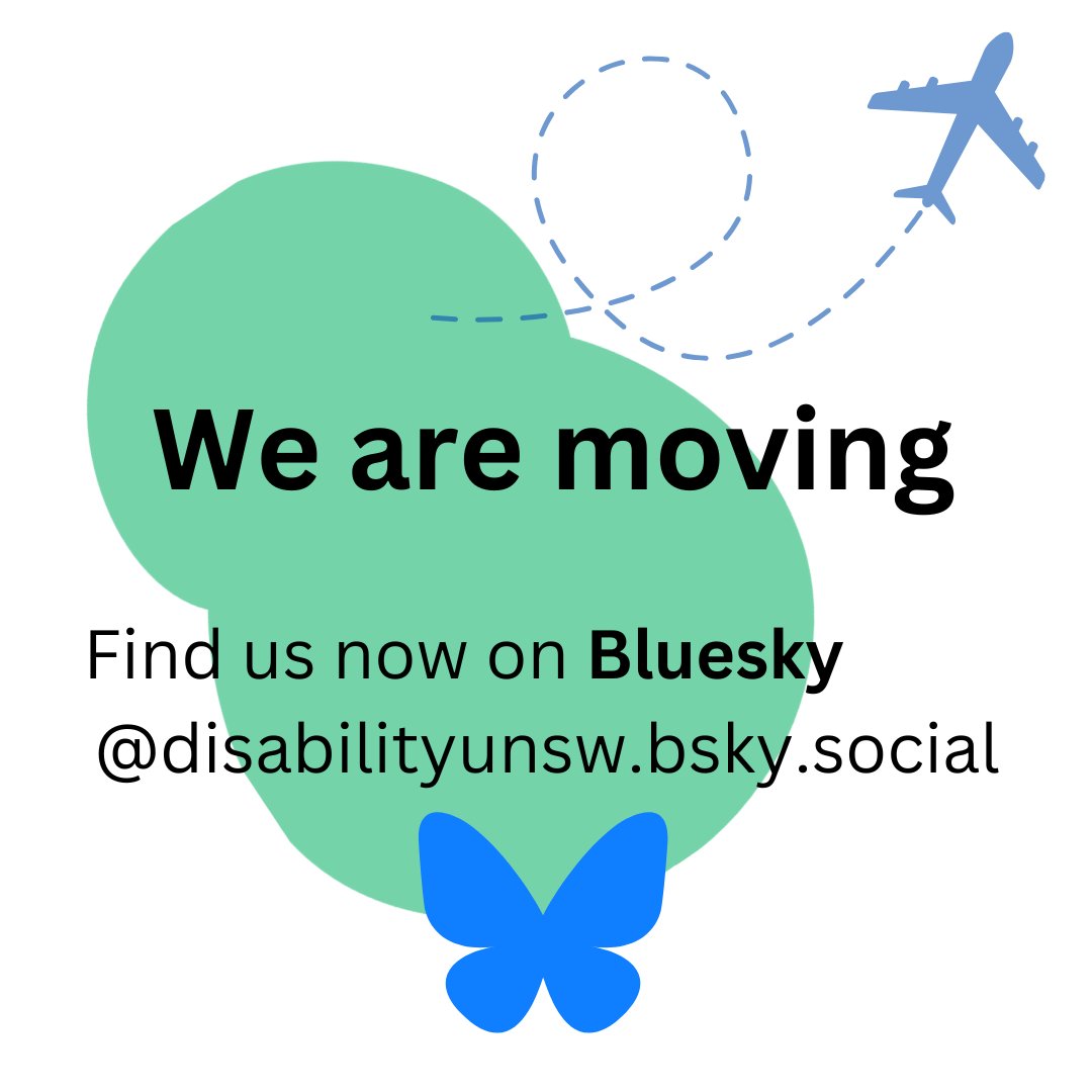UNSW Disability Innovation Institute (@disabilityunsw) on Twitter photo We are moving across to Bluesky. You will be able to follow us and access our content on the new platform. Search us <a href="/disabilityunsw/">UNSW Disability Innovation Institute</a>.bsky.social - see you over there :) We are moving across to Bluesky. You will be able to follow us and access our content on the new platform. Search us <a href="/disabilityunsw/">UNSW Disability Innovation Institute</a>.bsky.social - see you over there :)