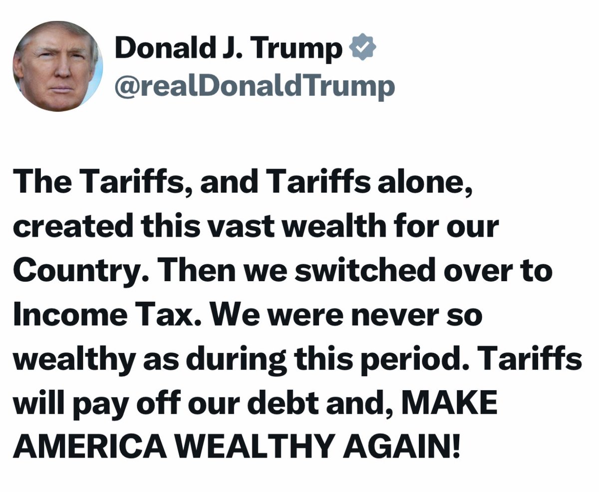 MovcpieSandy's tweet photo. "Democrats are destroying our economy with their failed policies. It’s time to bring back the wealth and strength America had under Trump! #MakeAmericaGreatAgain #TariffsNotTaxes" https://t.co/zr5PSTVQfI