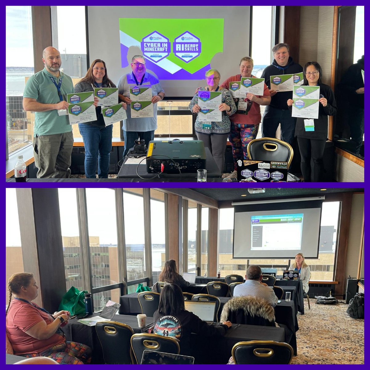 Another great day at ASTE! Today we had a great group of AK educators get trained in both Cyber in Minecraft and AI Ready Skills!! So excited to see them take it back to their students!