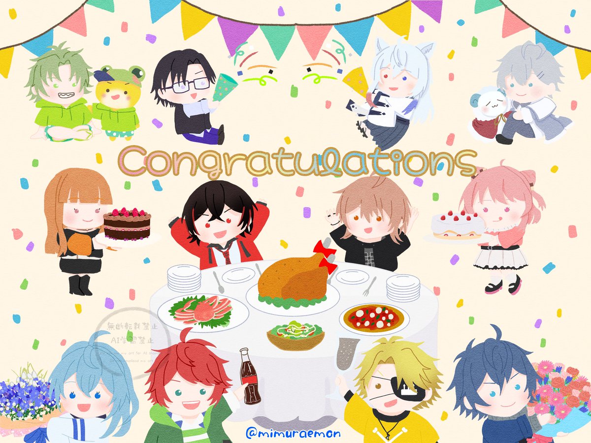 なぴち様確認用① カラフルピーチのあさん