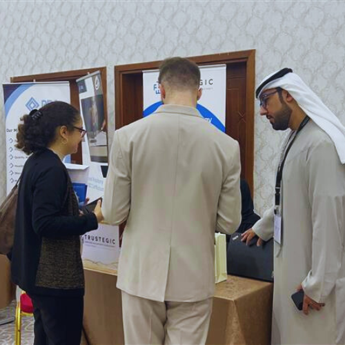 Trustegica's tweet photo. We were honored to participate in the @AAU_UAE Annual Career Development and Training Fair. 

We extend our gratitude to Al AIN UNIVERSITY for the opportunity to engage in this impactful initiative, reflecting our shared commitment to empowering students and fresh graduates. https://t.co/DzkaFRJUW5