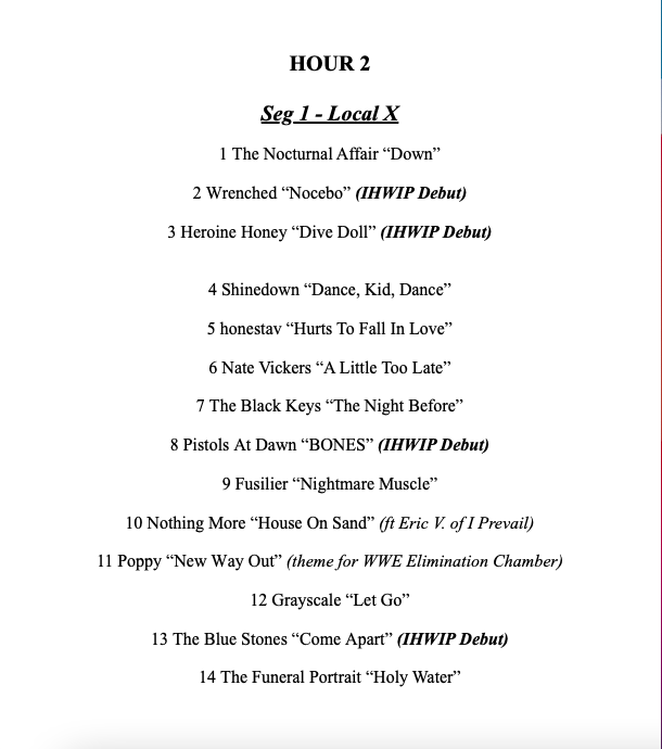 ThePaulyKover's tweet photo. After the #SNL50 ends, turn on @X1075LV (8-10p PT / 11p-12a ET) for 2 hours of #NewMusic during IT HURTS WHEN I PEE... Listen on your #Radio in #LasVegas, the free X107.5 app &amp; https://t.co/Z4piqpd9si

Local X at 9p w/ Vegas' @NoxAffair #Wrenched &amp; #HeroineHoney! https://t.co/pFfBqjnipS