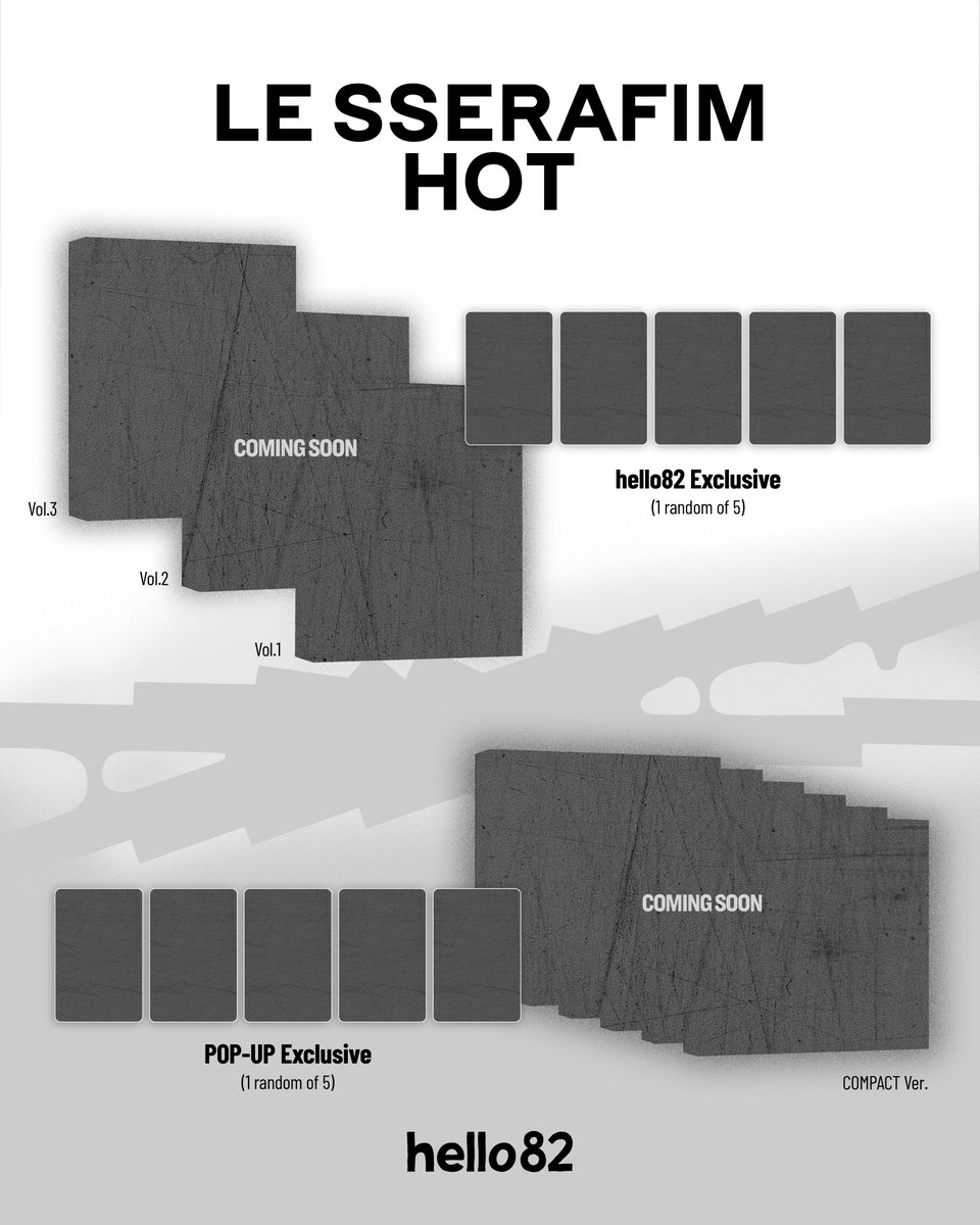LE SSERAFIM 限定盤 hello82 と POP-UP で予約販売中 アメリカからK