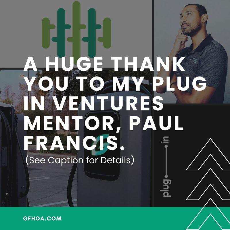 A huge thank you to my Plug In Ventures mentor, <a href="/IAmPaulFrancis/">Paul Francis</a> of <a href="/KIGTInc/">KIGT</a> ⚡️ for his time, wisdom, and incredible ideas to help fuel the growth of GoodFences last week! 🙌

Paul’s insights were invaluable, and I deeply appreciate his generosity and willingness to give back to