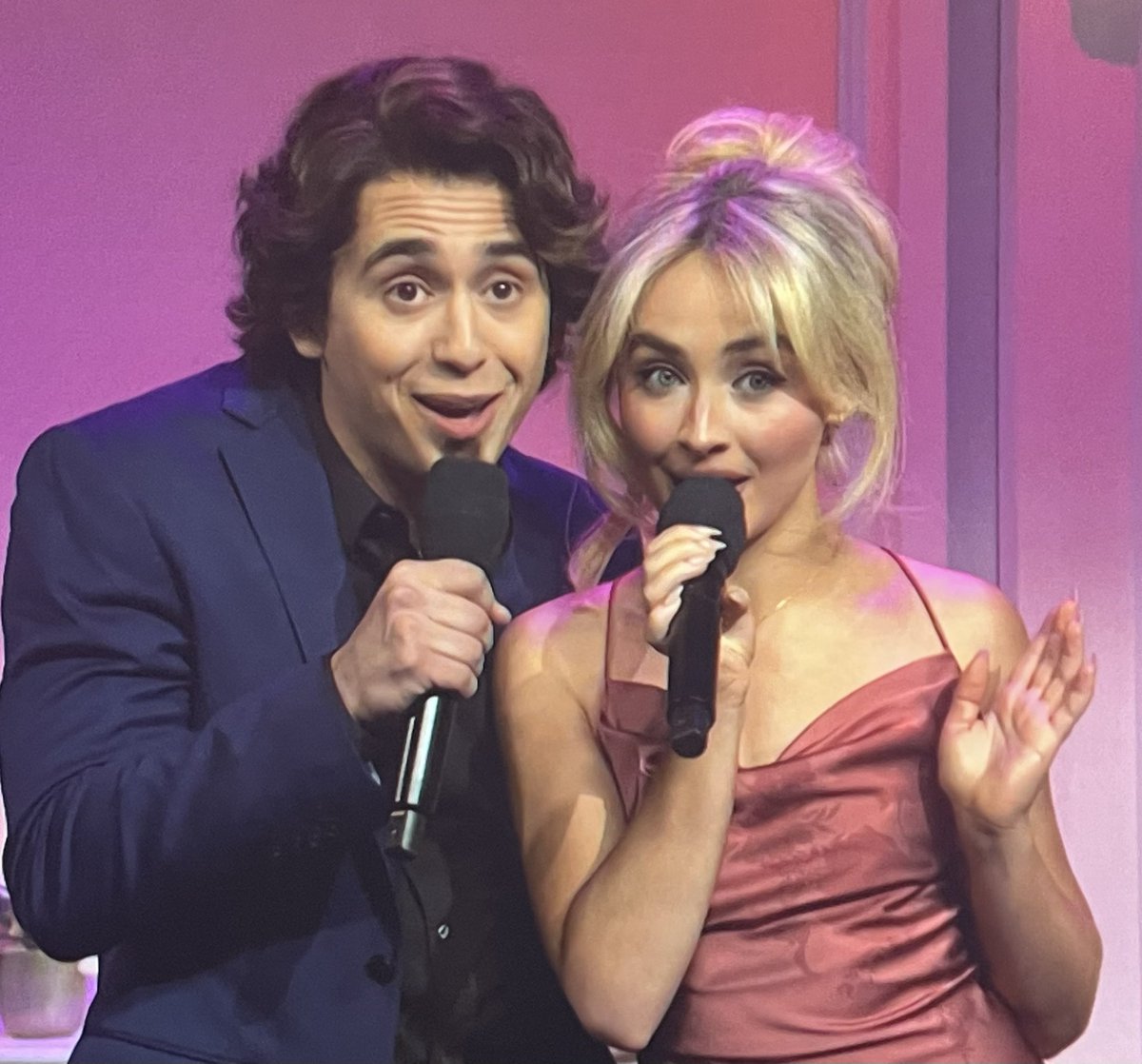 Sabrina Carpenter &amp; Domingo on #SNL50.