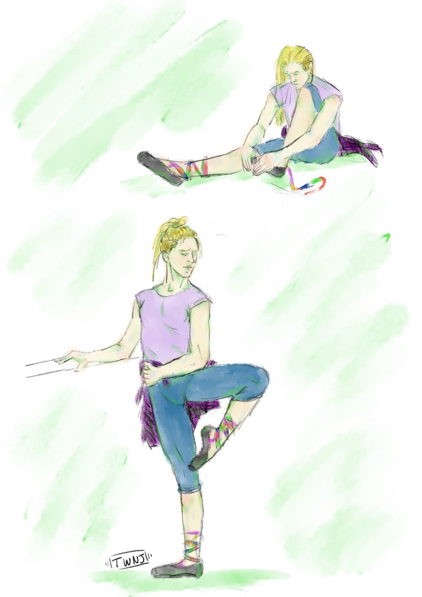 twnj91's tweet photo. Can't remember if I posted this here but ta-da! HC inspired by @clumsydragon28 Shikajin Dance AU 👀
#boruto #danceAU #adultinojin #puttinghisppintesbackon #rainbowribbons #inojin https://t.co/J4AwVJELrg