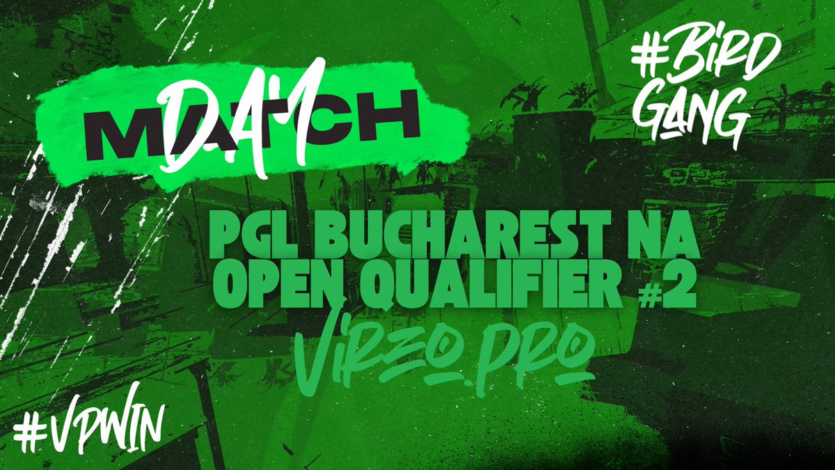 Vireopro's tweet image. 🔥 MATCH DAY 🔥

PGL Bucharest NA Open Qualifier #2 | STARTS NOW!

#vpwin #birdgang #pgl