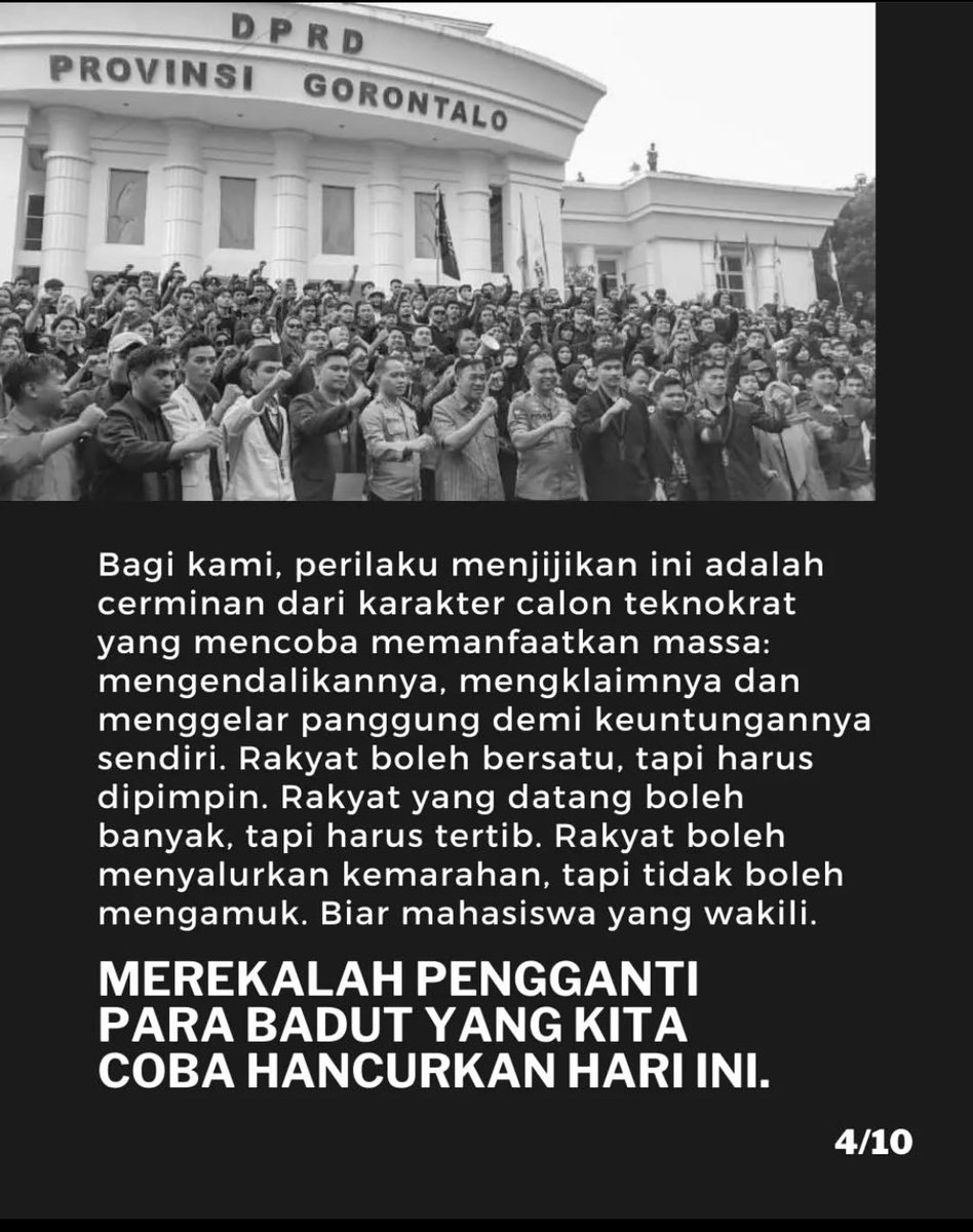 Copot Almamater kalian, satukan identitas: Warga sipil! #IndonesiaGelap