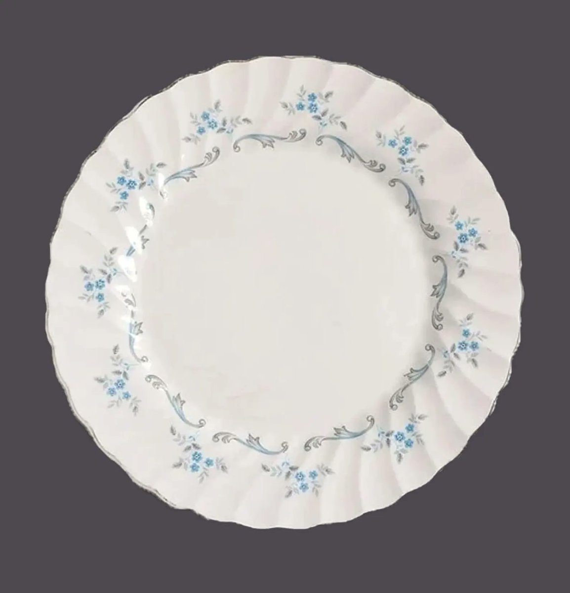 G97816960Girl's tweet photo. Myott Trousseau dinner plate made in England. https://t.co/Pl9yQSE8rt via @Etsy #BuyfromGroovy #antiques #tableware #tabledecor #Myott #MyottTrousseau #Trousseau #etsysellers https://t.co/k6pDmvWLZL